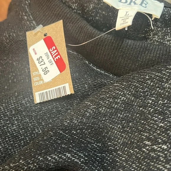 BKE French Terry Pullover cinch sides NWT - Picture 8 of 8